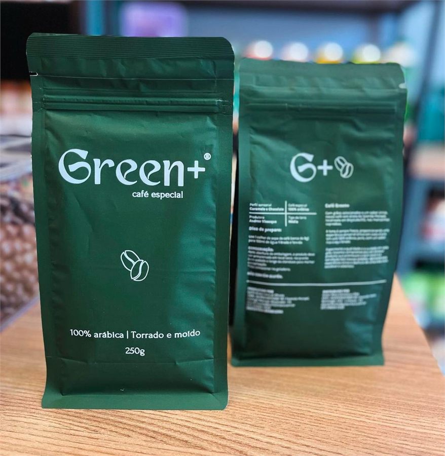 Pacotes de café especial personalizados com a marca do cliente